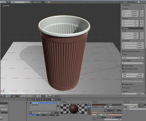 Plastic Cup (High-Poly Version) preview image